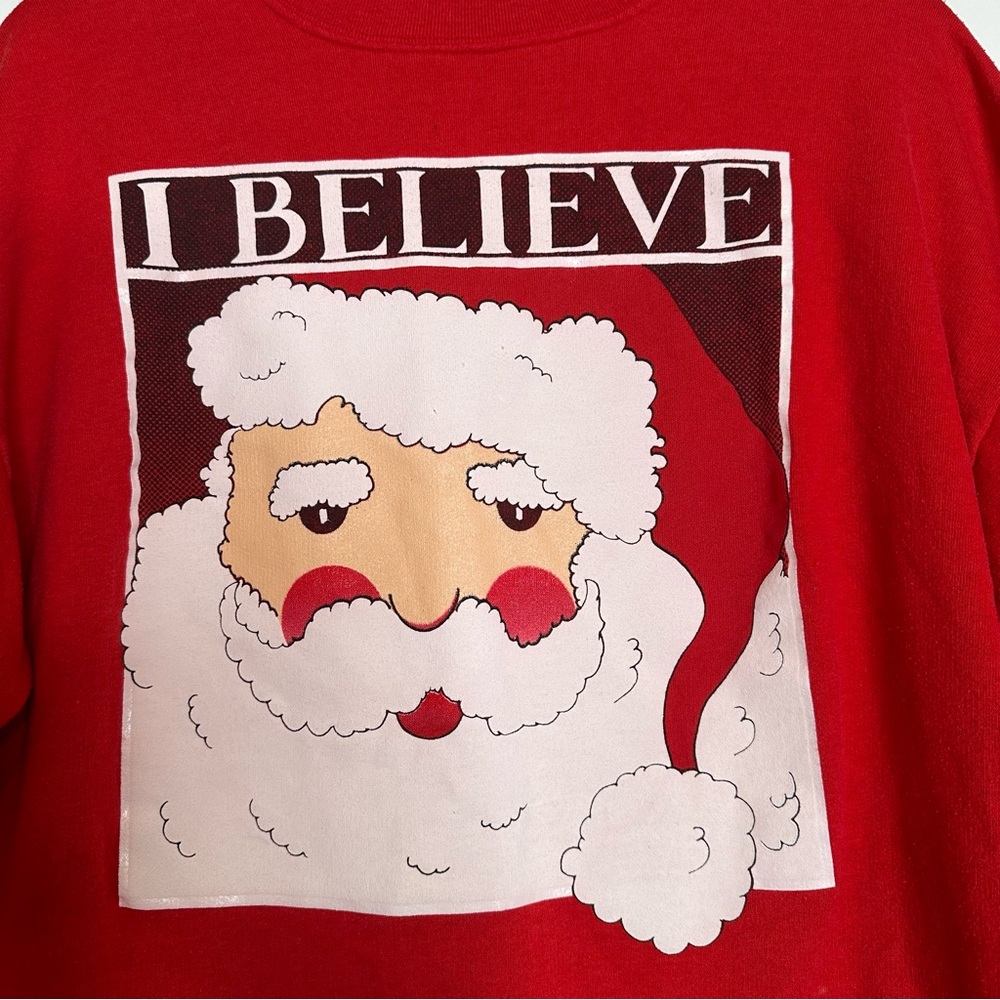 Vtg Santa sweatshirt - Picture 2 of 4